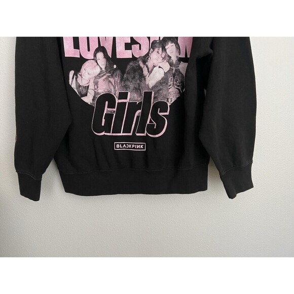 BlackPink Embroidered Pink Lovesick Group Photo K-Pop Hoodie Unisex L Official - Picture 4 of 9